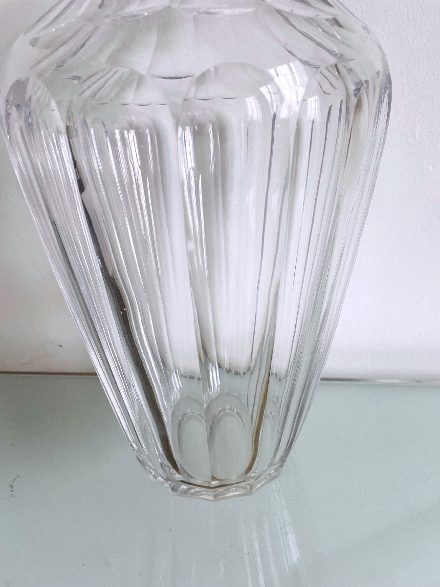 Baccarat Crystal Vase, Malmaison Model, Early 20th Century-photo-3