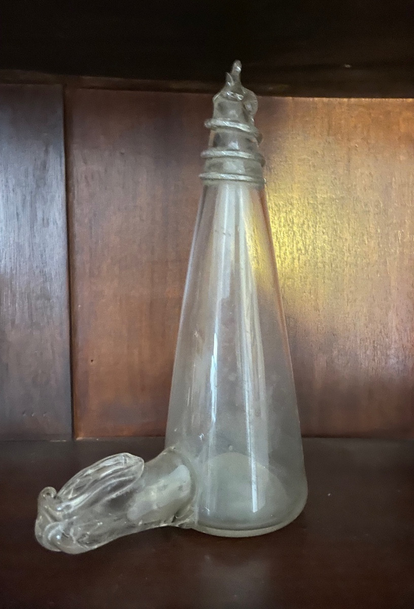 Blown Glass Birdbath, 18th Century-photo-1