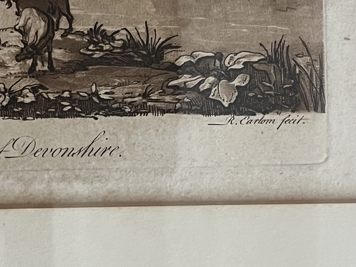 Tableau,eau forte de Claude le Lorrain par John Boydell en 1775-photo-3