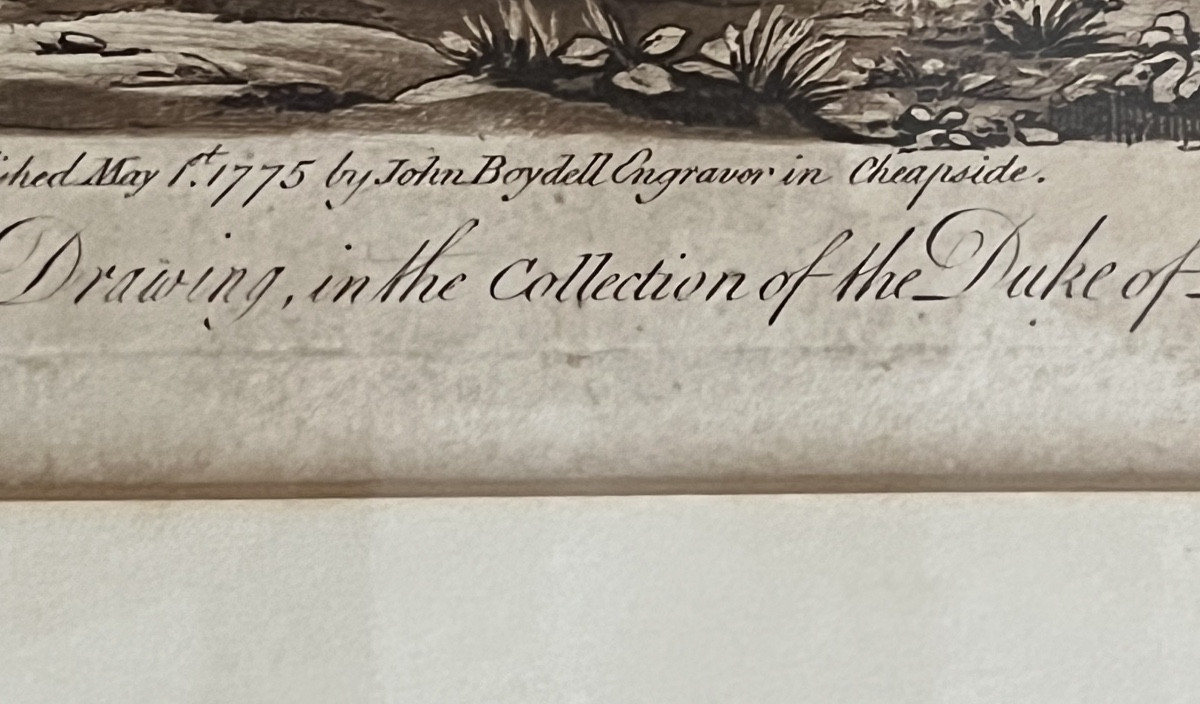 Tableau,eau forte de Claude le Lorrain par John Boydell en 1775-photo-4