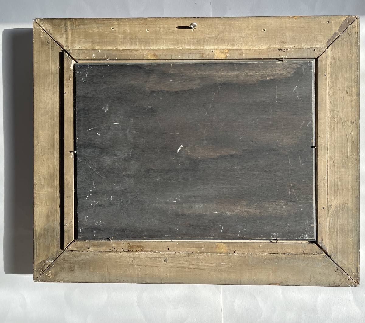 Tableau, coq et poules , huile sur panneau de bois signée Hardy et date 29-photo-2