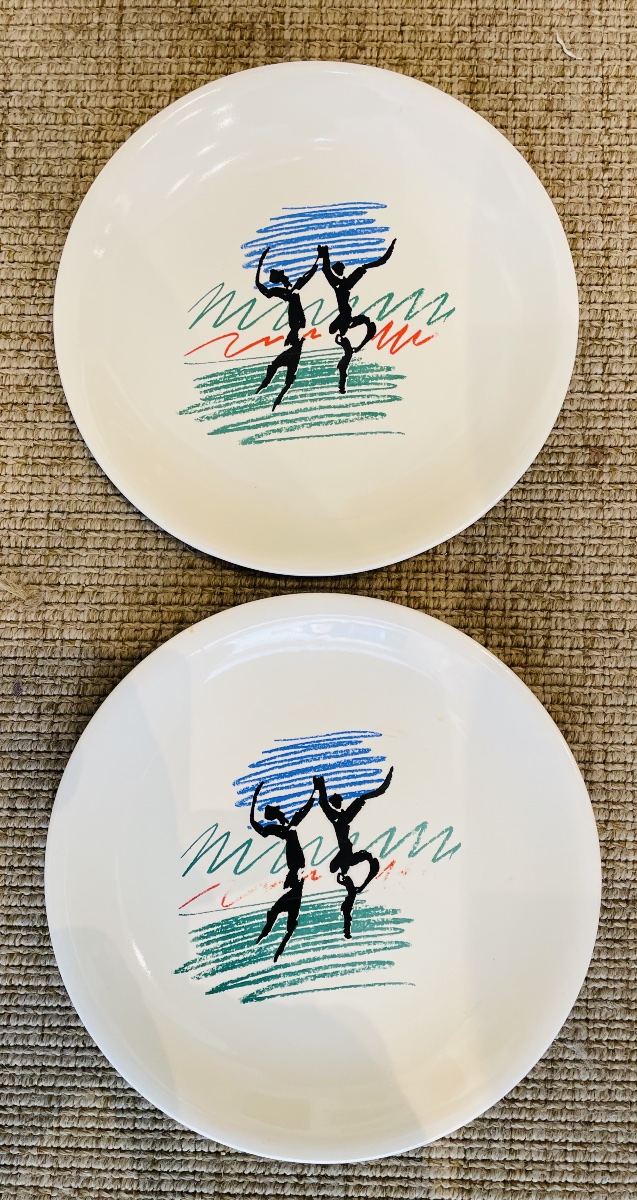 Pair Of Picasso White Porcelain Plates -photo-4