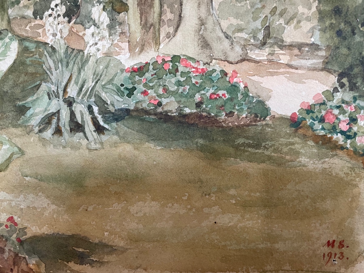 An Old Painting Depicting A View Of Stains Hst -photo-3