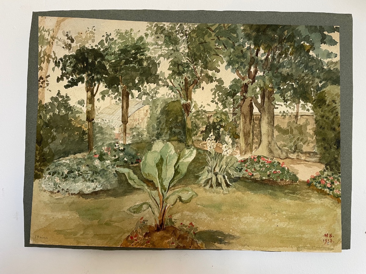An Old Painting Depicting A View Of Stains Hst -photo-4