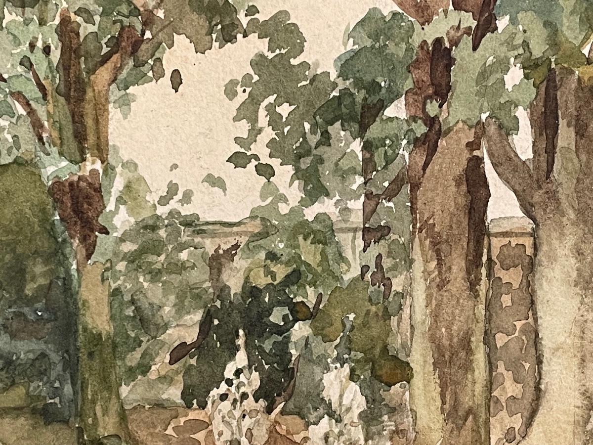 An Old Painting Depicting A View Of Stains Hst -photo-2