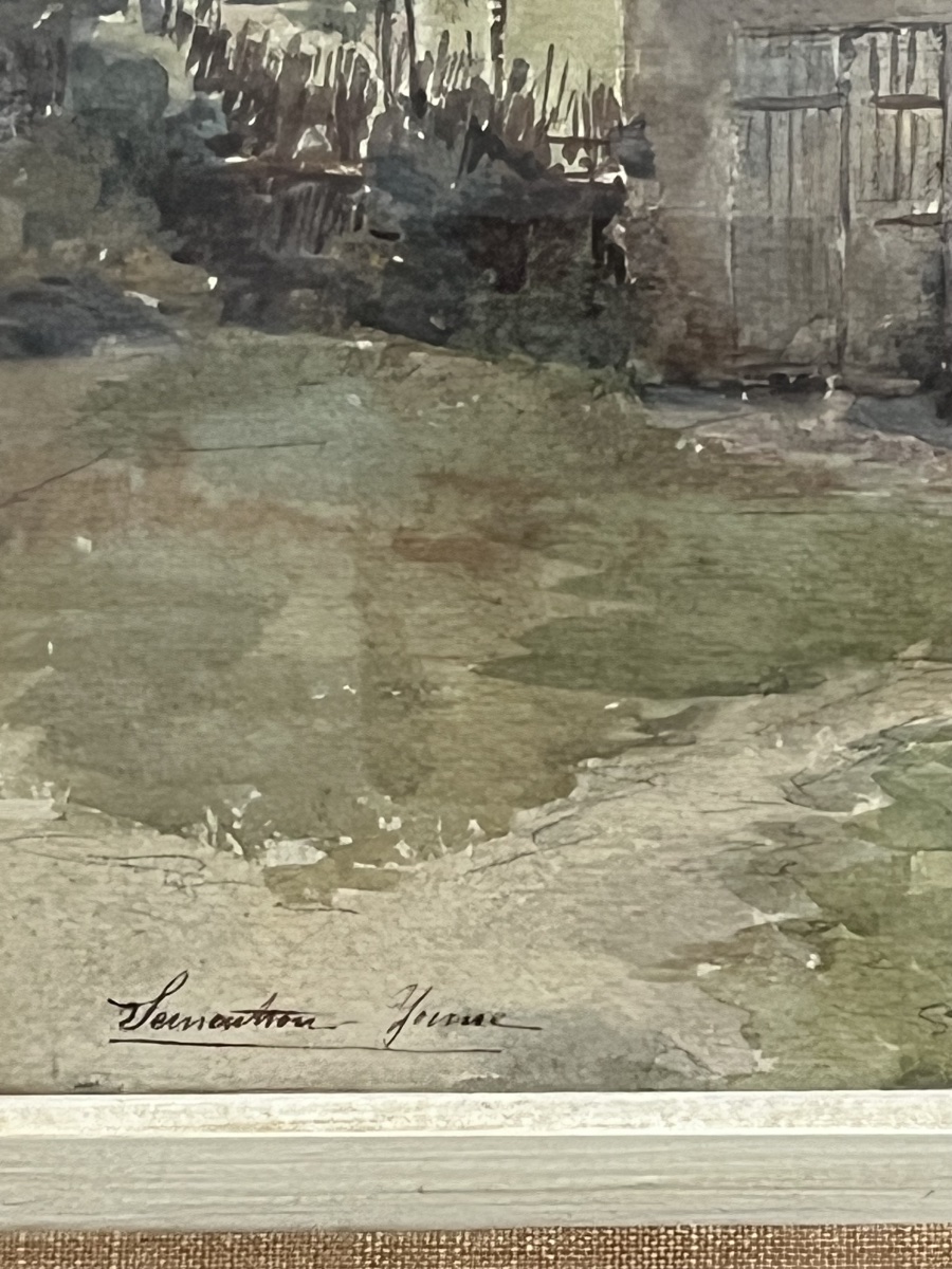 Tableau, vue sur le Château de Test Milon  à  Sementron dans l Yonne de Germaine Penigaud-photo-2