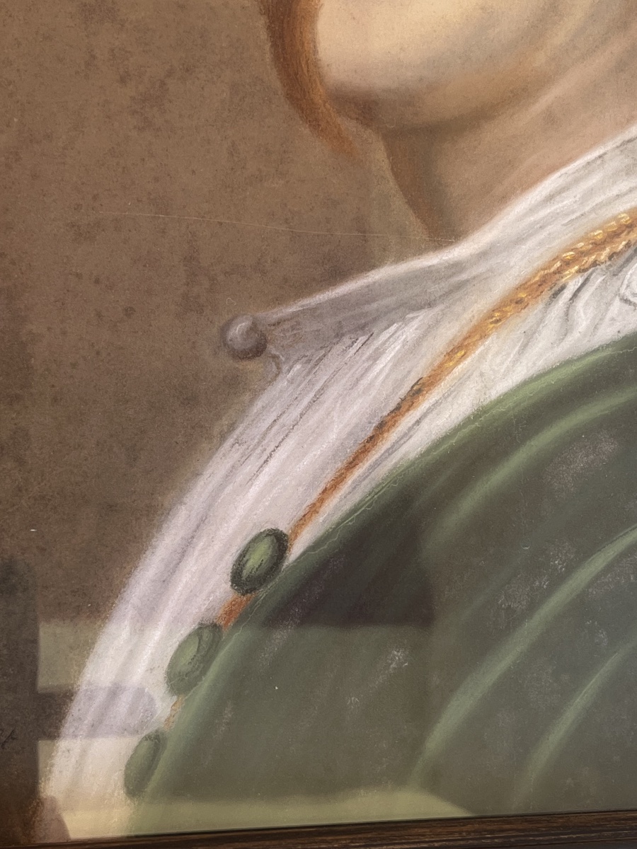 Tableau portrait d homme, pastel signé et daté 1846-photo-3