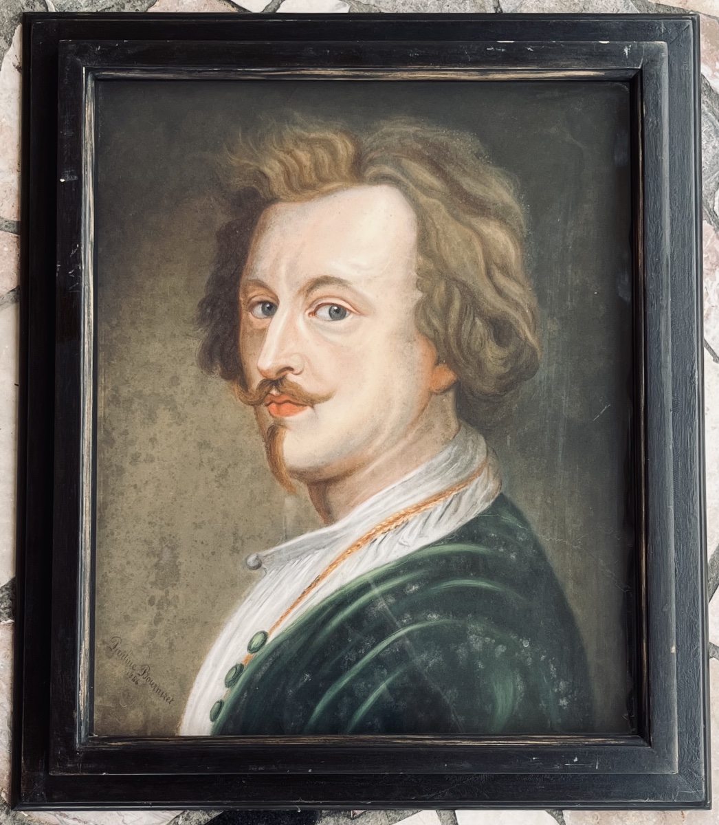 Portrait Of A Man, Pastel, Signed And Dated 1846
