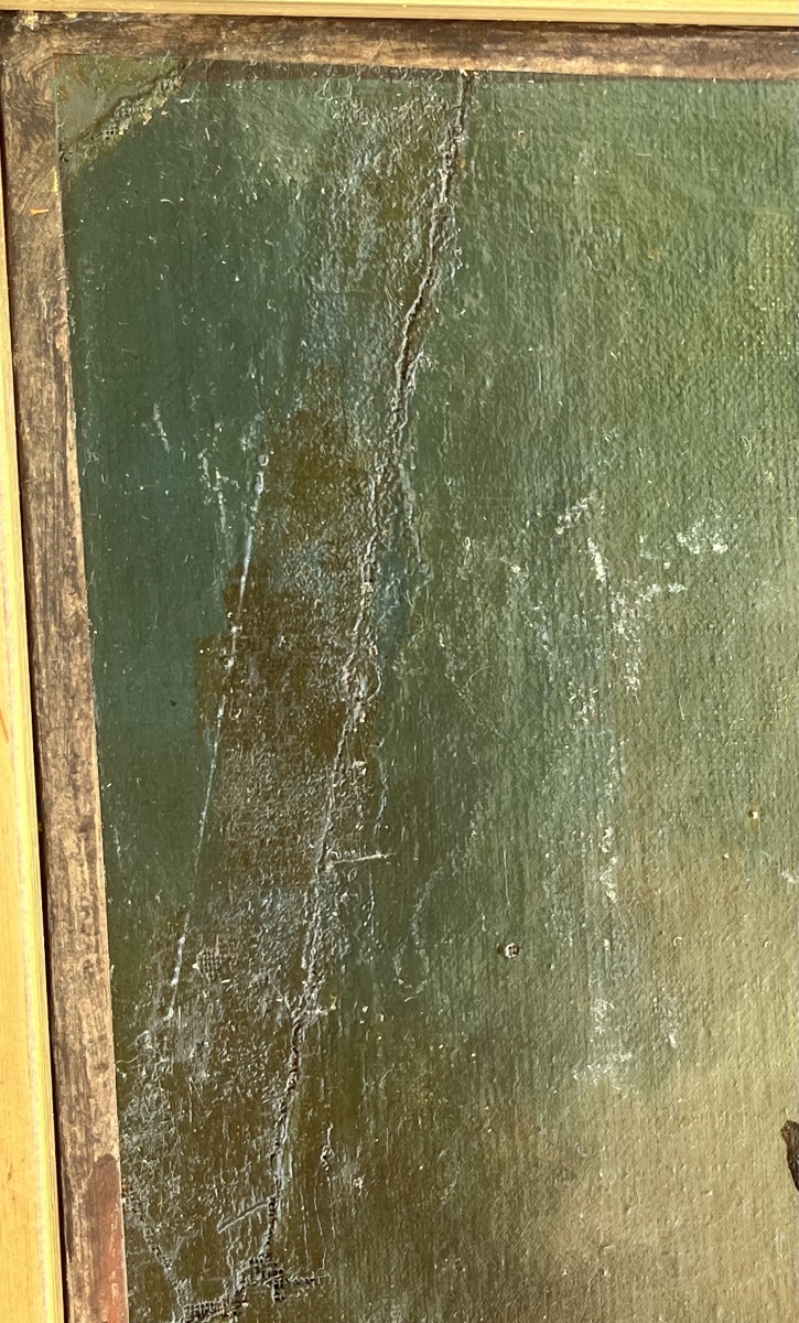Antique Oil Painting Based On A Work By Delacroix, 19th Century-photo-4