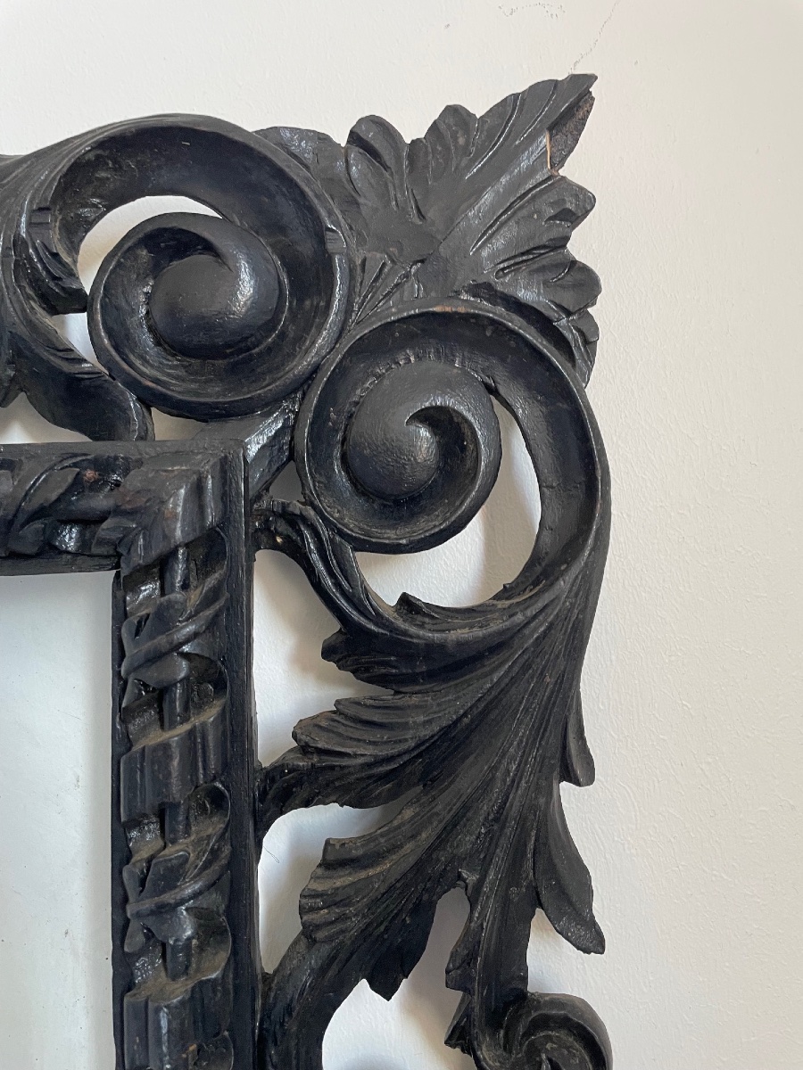 Pair Of Blackened Wooden Frames, Napoleon III Period-photo-2