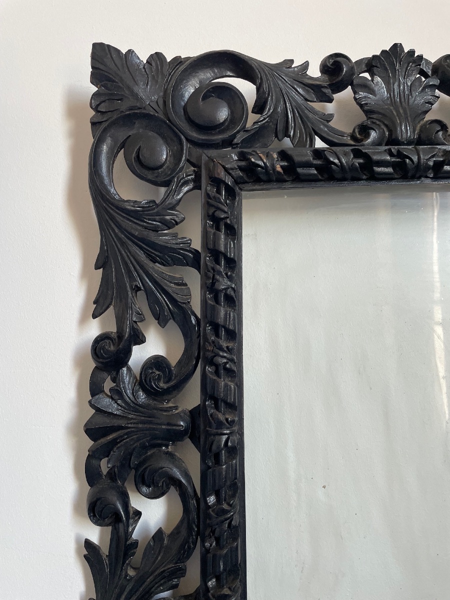 Pair Of Blackened Wooden Frames, Napoleon III Period-photo-4