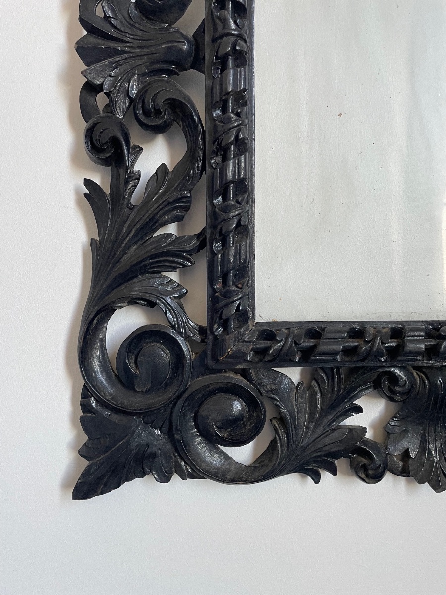 Pair Of Blackened Wooden Frames, Napoleon III Period-photo-2