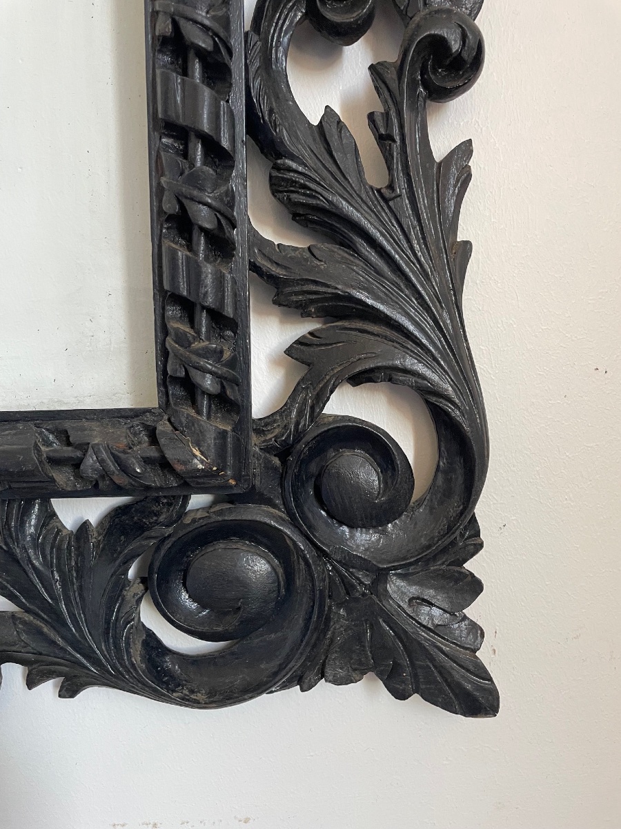 Pair Of Blackened Wooden Frames, Napoleon III Period-photo-3