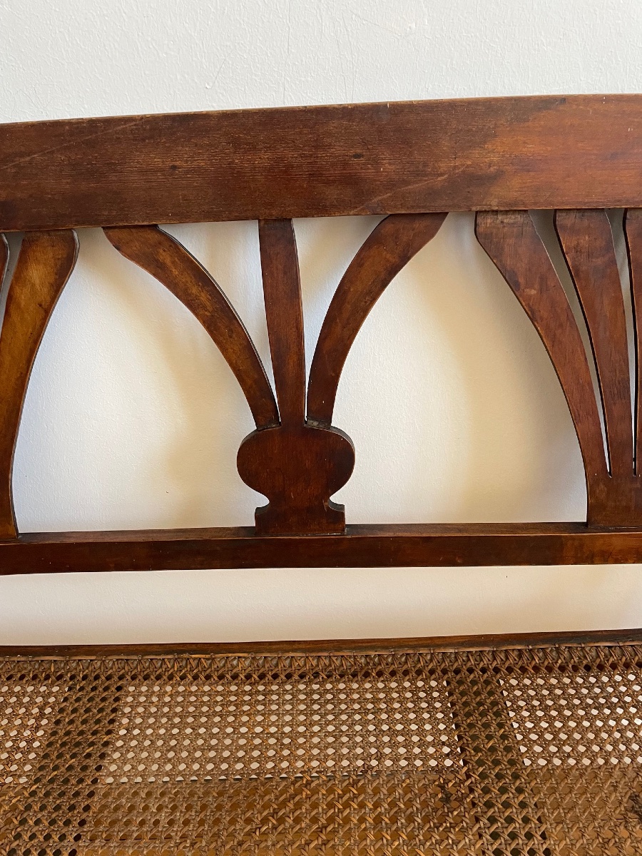 Curved Wooden Bistro Bench, Art Nouveau Thonet Style?-photo-3
