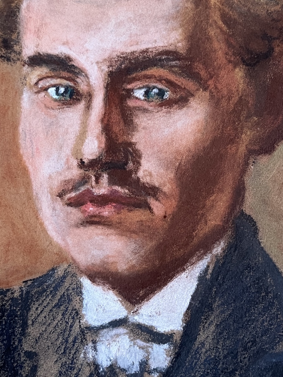 Painting, Portrait Of A Young Man, Probably By Marie Augustin Zwiller -photo-3