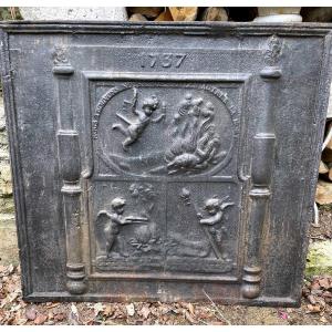 Cast Iron Fireplace Plate, XVIIIth Time