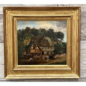 Genre Scene Painting, Northern School, 19th Century