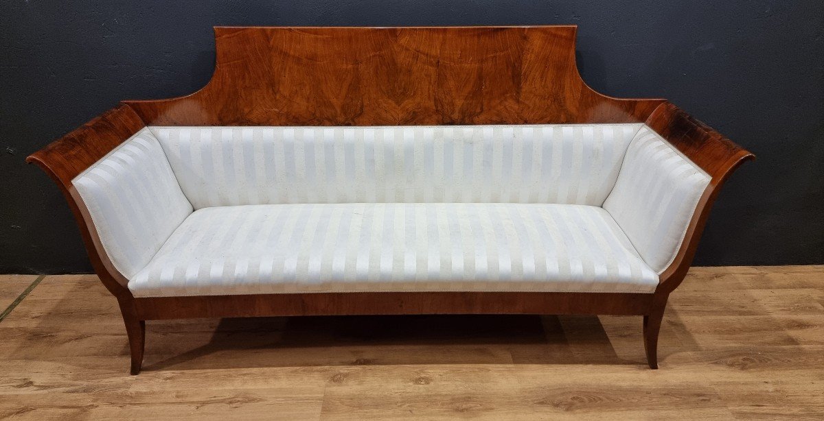 Canapé Imperial Biedermeier En Noyer De 1830 Vienne