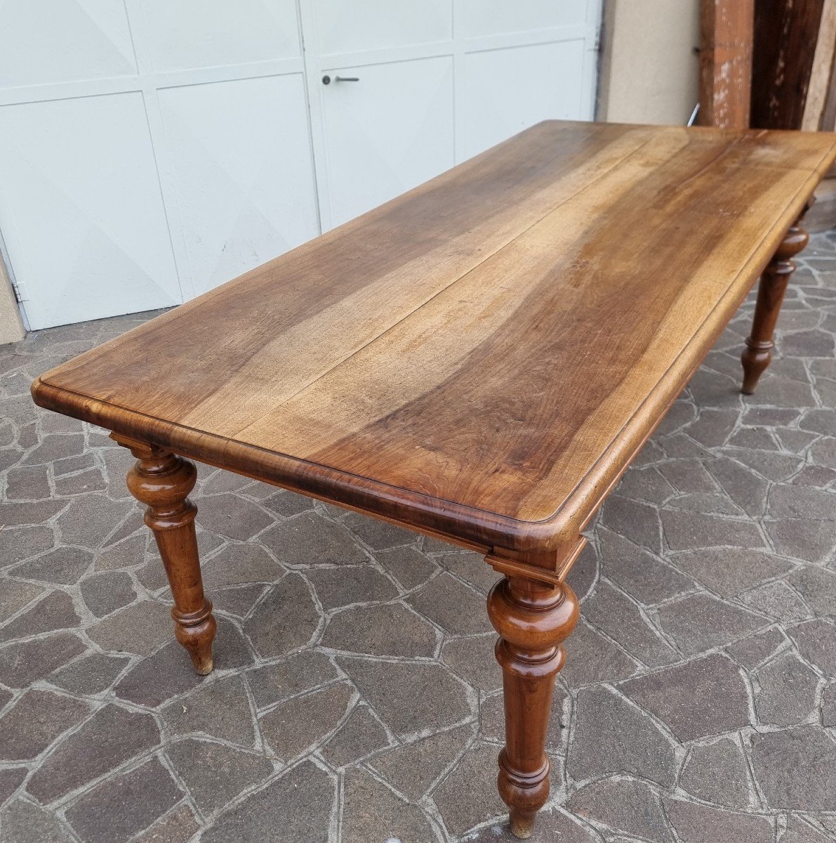 19th Century Walnut Table With Two-fold Lid-photo-3