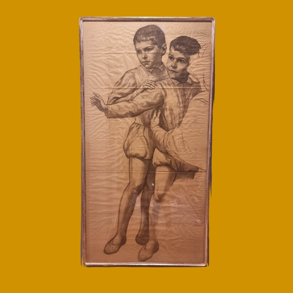 Esquisse au crayon "Les Enfants", XIXe siècle