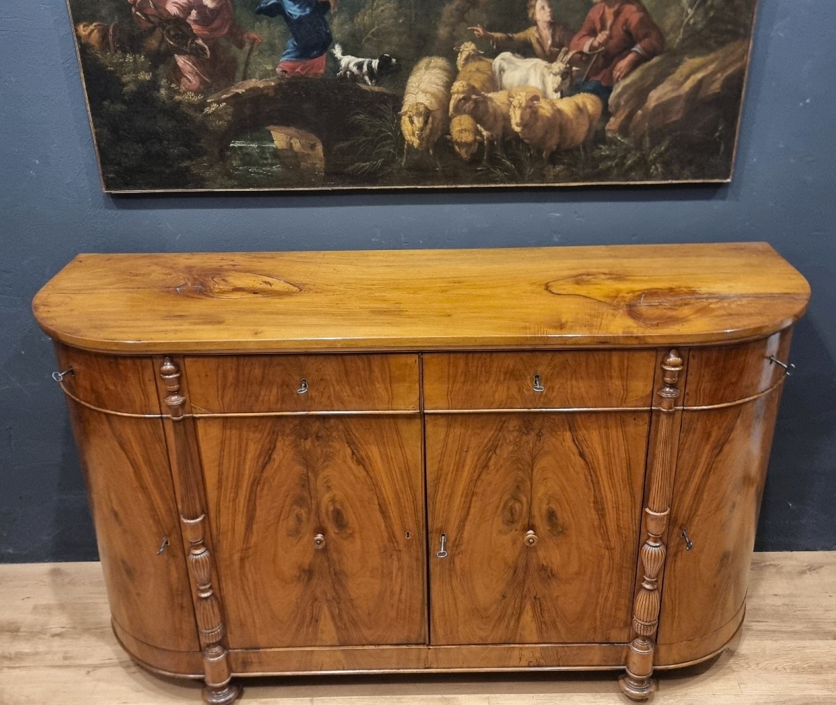 Walnut Sideboard Charles X 1820-photo-6