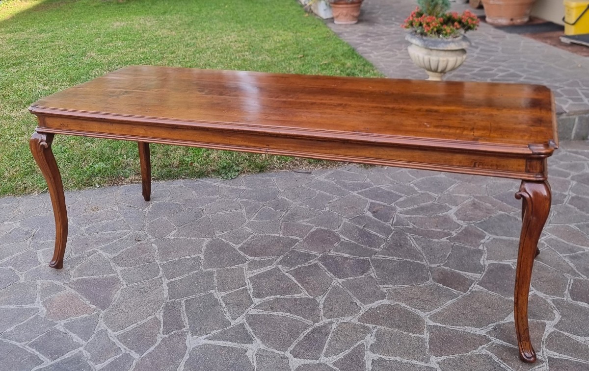 Table Louis XV du 18e siècle en cerisier piémontais-photo-3