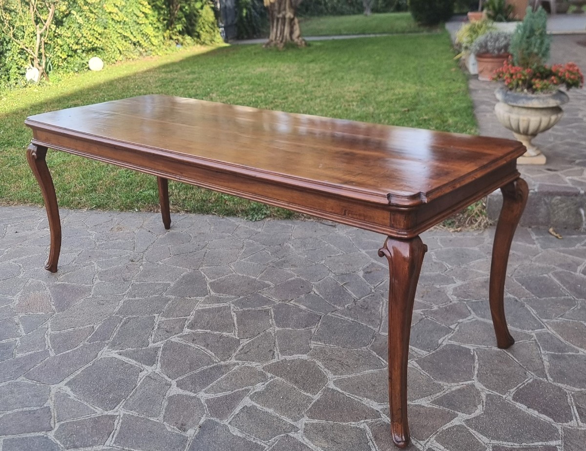 Table Louis XV du 18e siècle en cerisier piémontais-photo-4