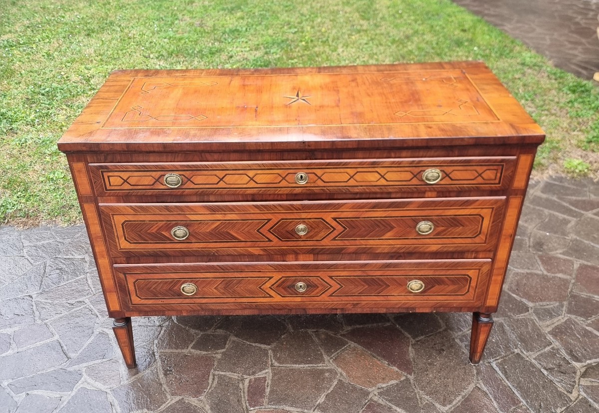 18th-century Emilian Chest Of Drawers – Louis XVI Style-photo-2