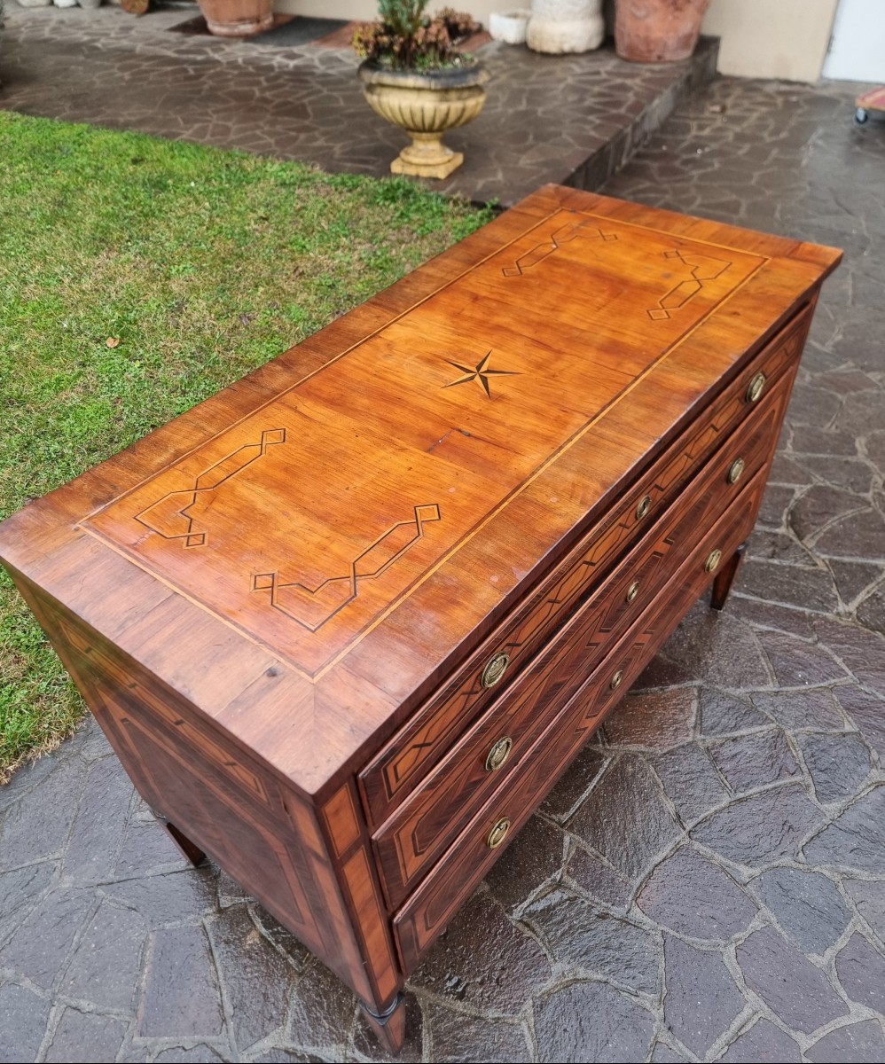 18th-century Emilian Chest Of Drawers – Louis XVI Style-photo-1