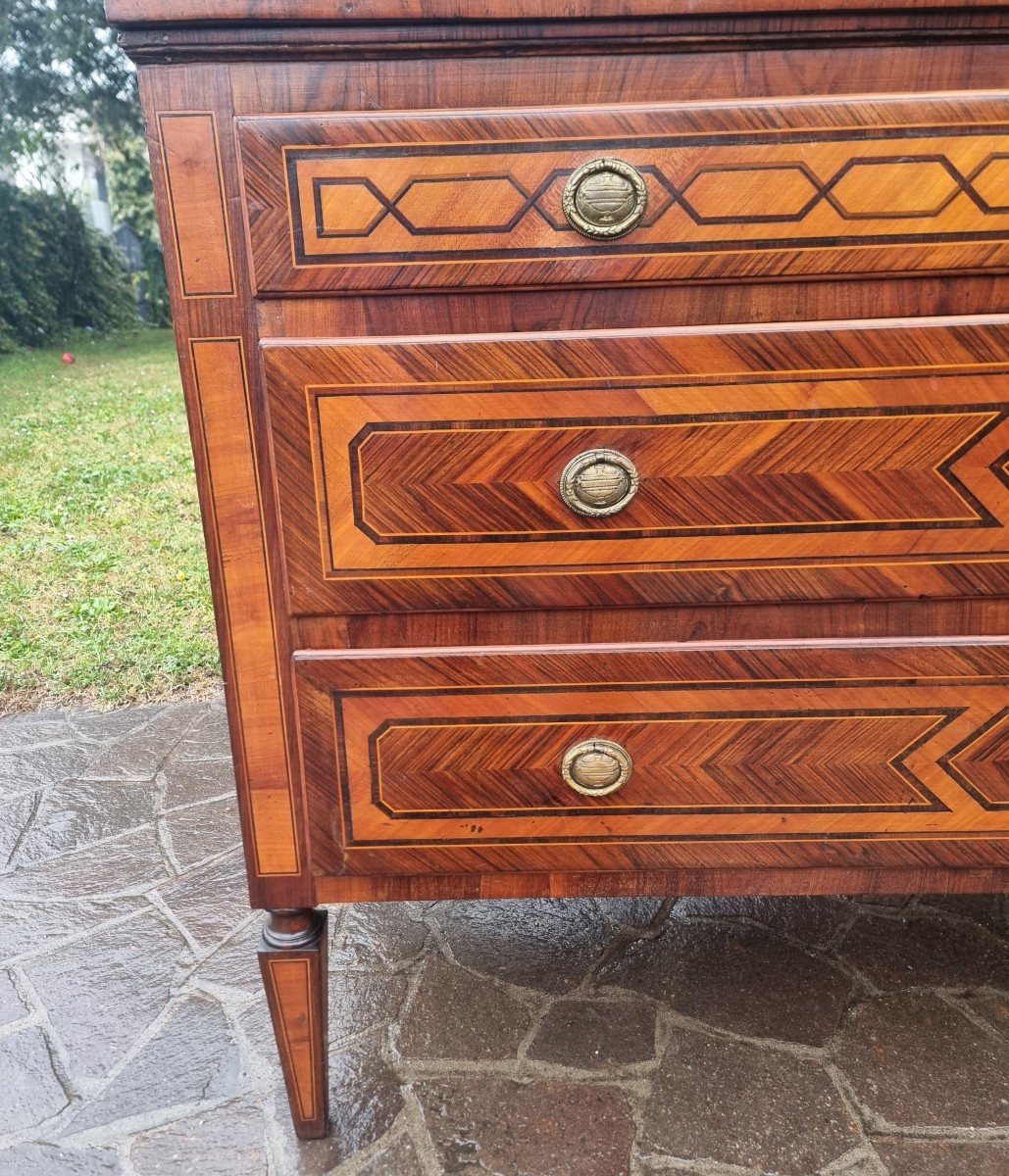 18th-century Emilian Chest Of Drawers – Louis XVI Style-photo-4