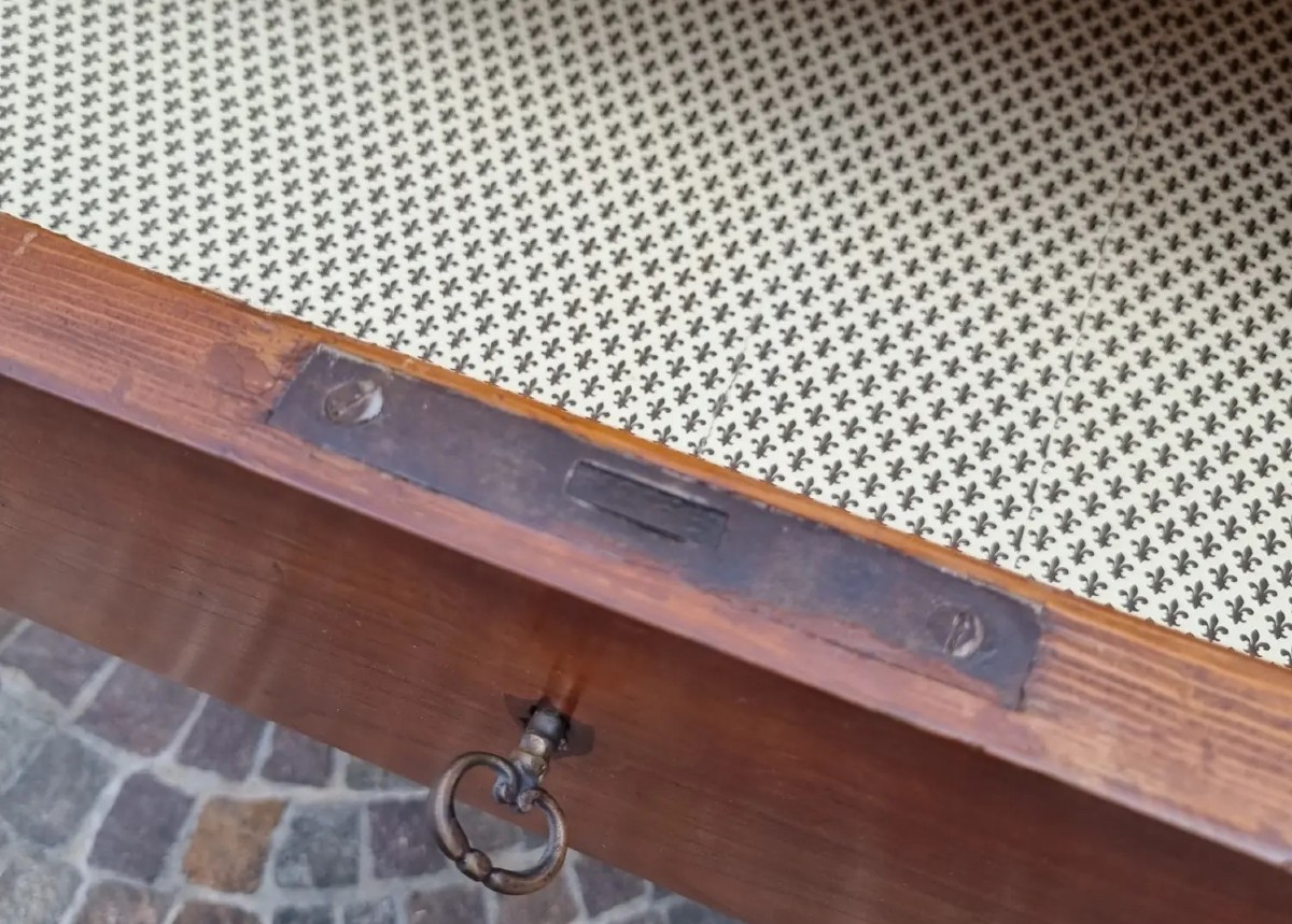 Commode en cerisier du XIXème siècle Charles X-photo-4