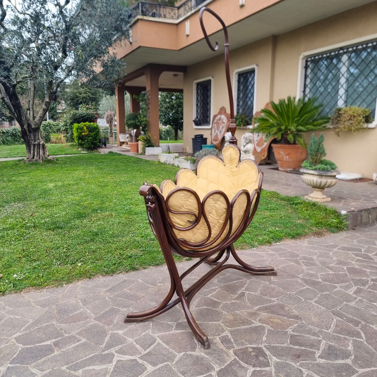 Thonet Curved Beech Cradle 1800s-photo-3