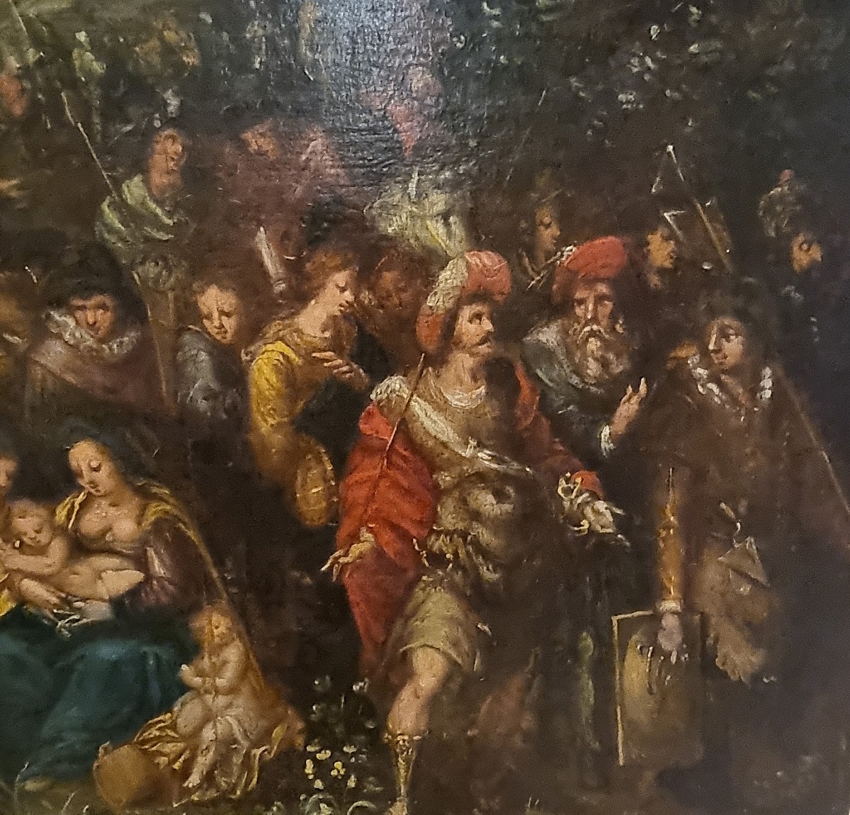 Huile sur panneau fin XVIe siècle La Tour de Babel Frans Francken II-photo-3