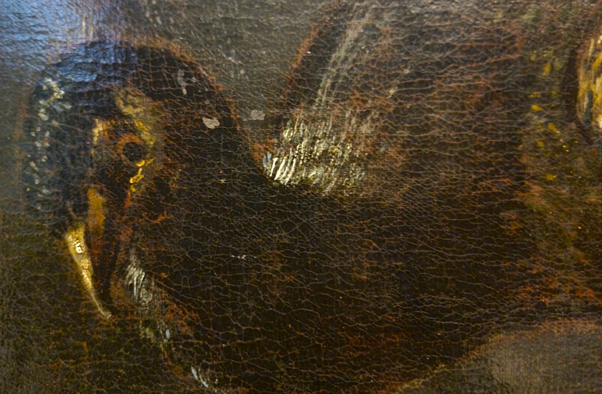 Huile sur toile Nature morte au Paon Baldassarre De Caro 1689-1750 avec Expertise-photo-6