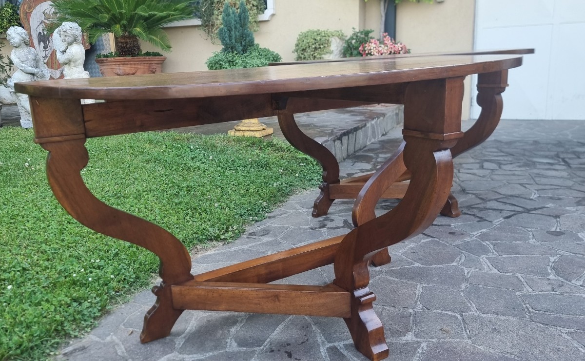 Pair Of 18th-century Tuscan Side Tables In Walnut-photo-2