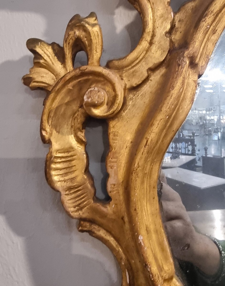 Pair Of 19th-century Venetian Gilded Mirrors-photo-3