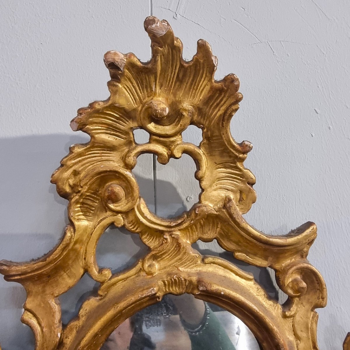 Pair Of 19th-century Venetian Gilded Mirrors-photo-4