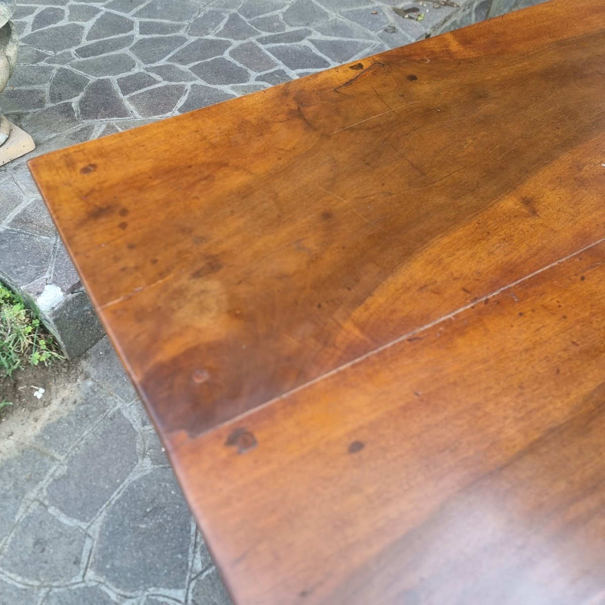 18th-century Venetian Directoire Walnut Table-photo-5