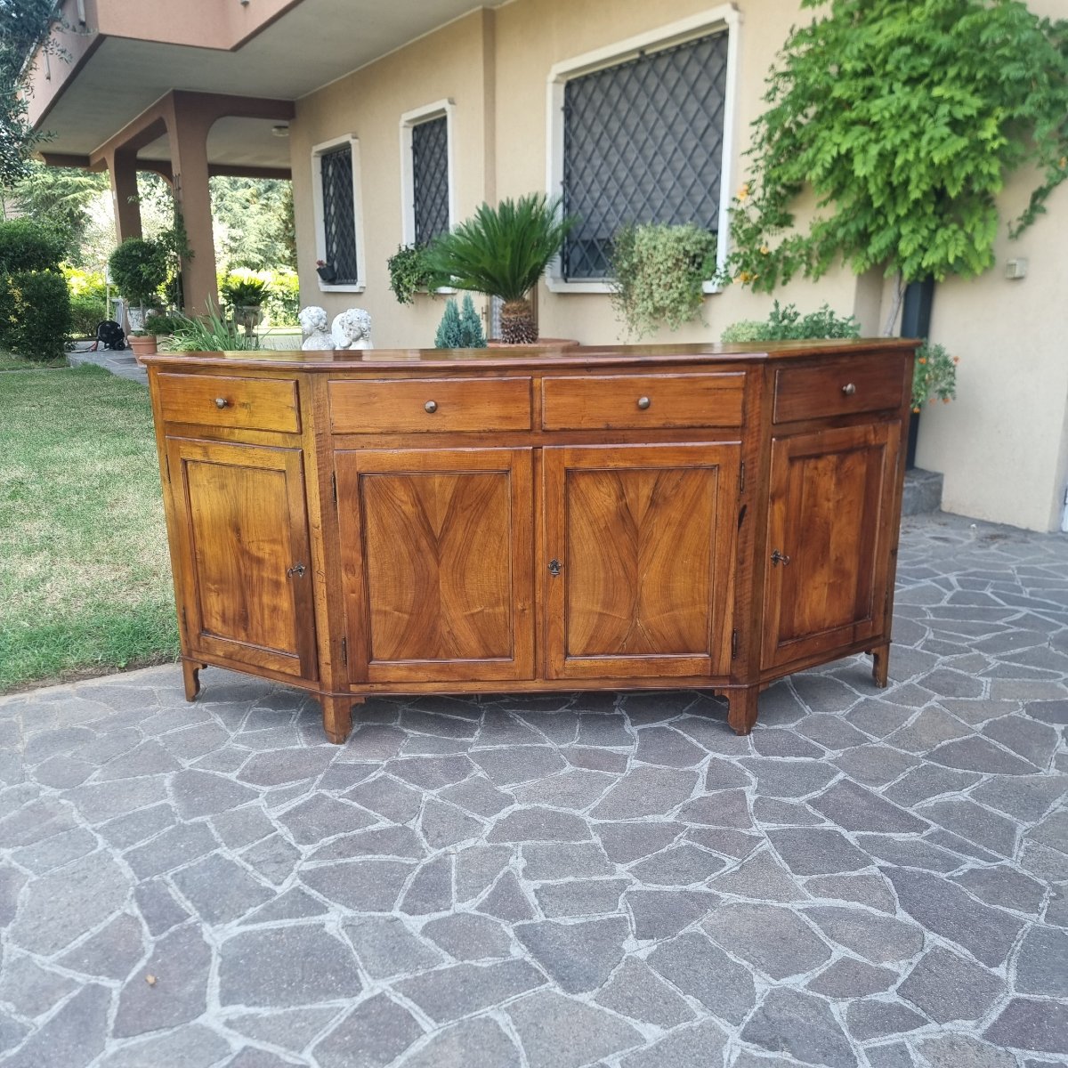 Venetian Walnut Corner Sideboard, 800-photo-7