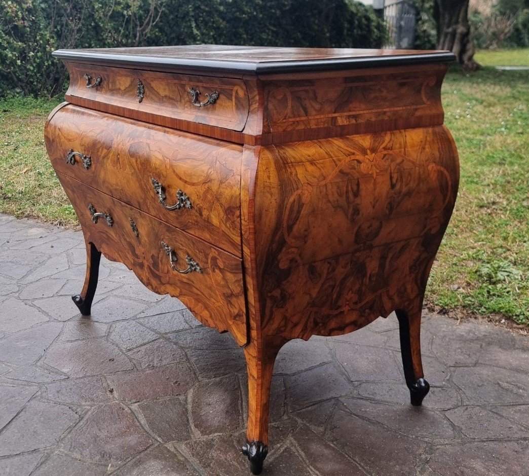 19th-century Lombard Chest Of Drawers In The Louis XV Style-photo-3