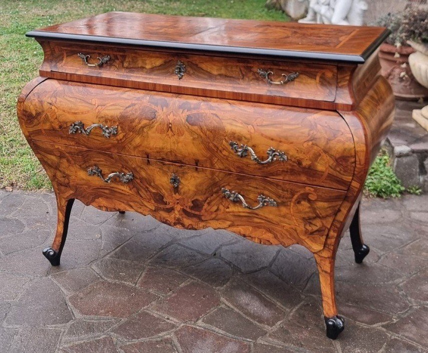 19th-century Lombard Chest Of Drawers In The Louis XV Style-photo-4