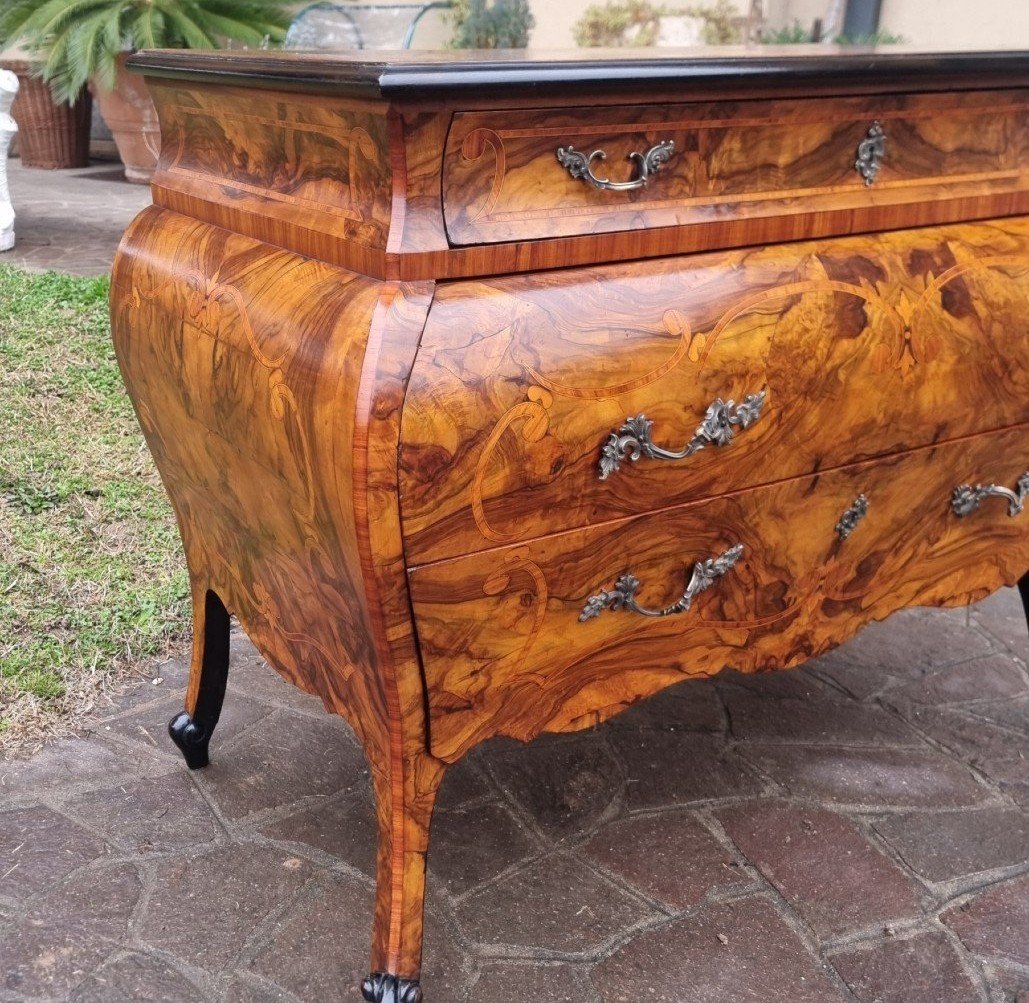 19th-century Lombard Chest Of Drawers In The Louis XV Style-photo-2