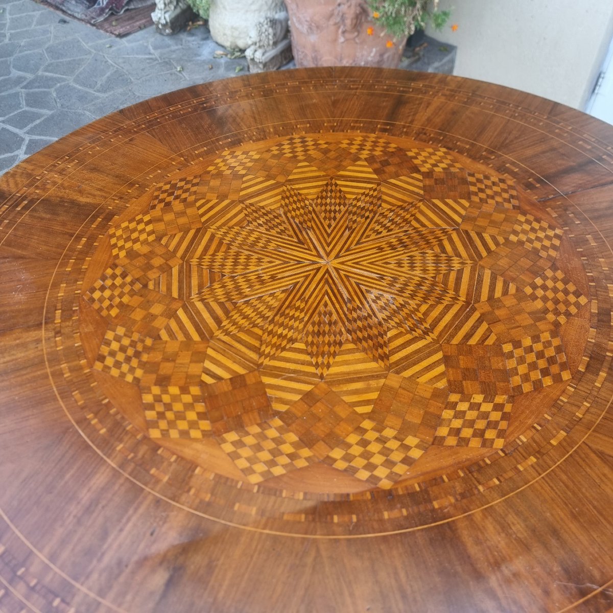 Table Rolo de 1850 avec Marqueterie-photo-4