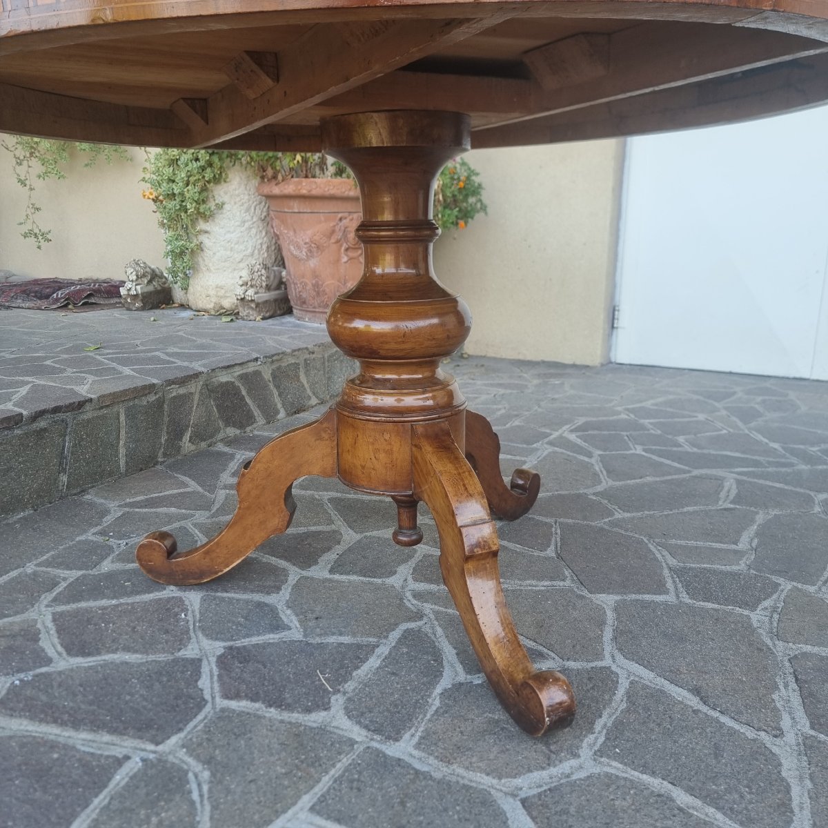 Table Rolo de 1850 avec Marqueterie-photo-2