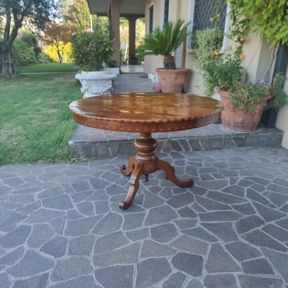 Table Rolo de 1850 avec Marqueterie