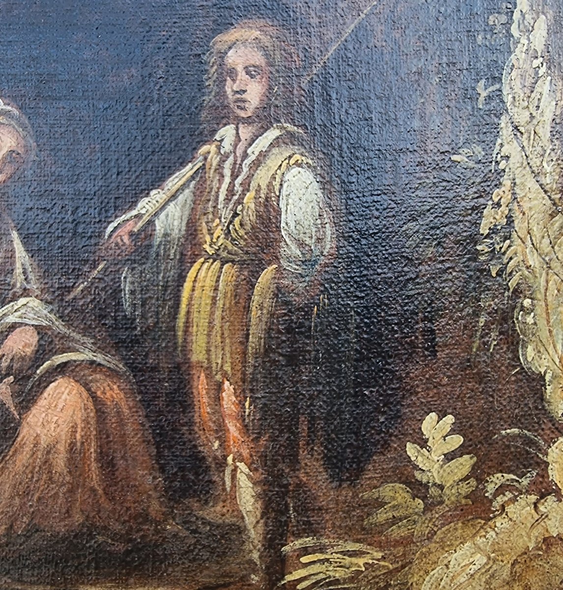 Paire de paysages huile sur toile du XVIIIe siècle entourage de Claude-Joseph Vernet 1714–1789-photo-2