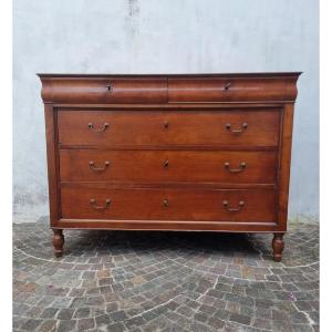 19th-century Charles X Cherry Wood Chest Of Drawers