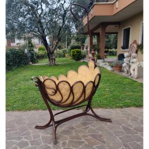 Berceau Thonet en hêtre courbé XIXème