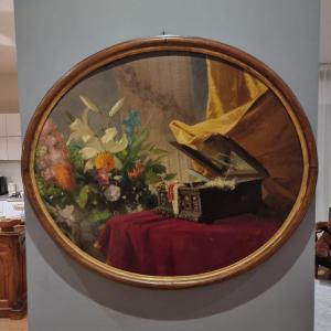 2 Still Life From 1850, Oil On Canvas