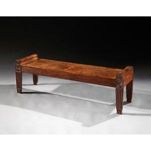 An English Regency Mahogany Window Seat